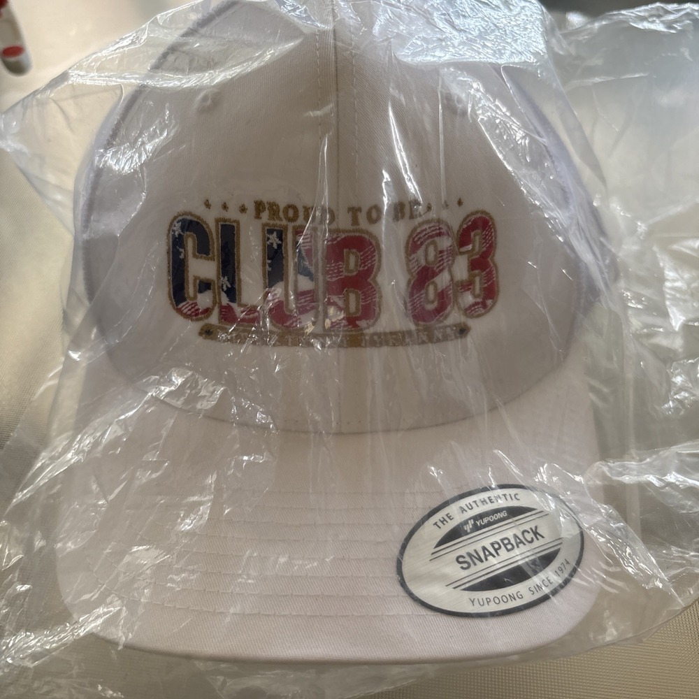 Proud To Be Club 83 Liberty Not Tyranny SnapBack Embroidered Hat NWT